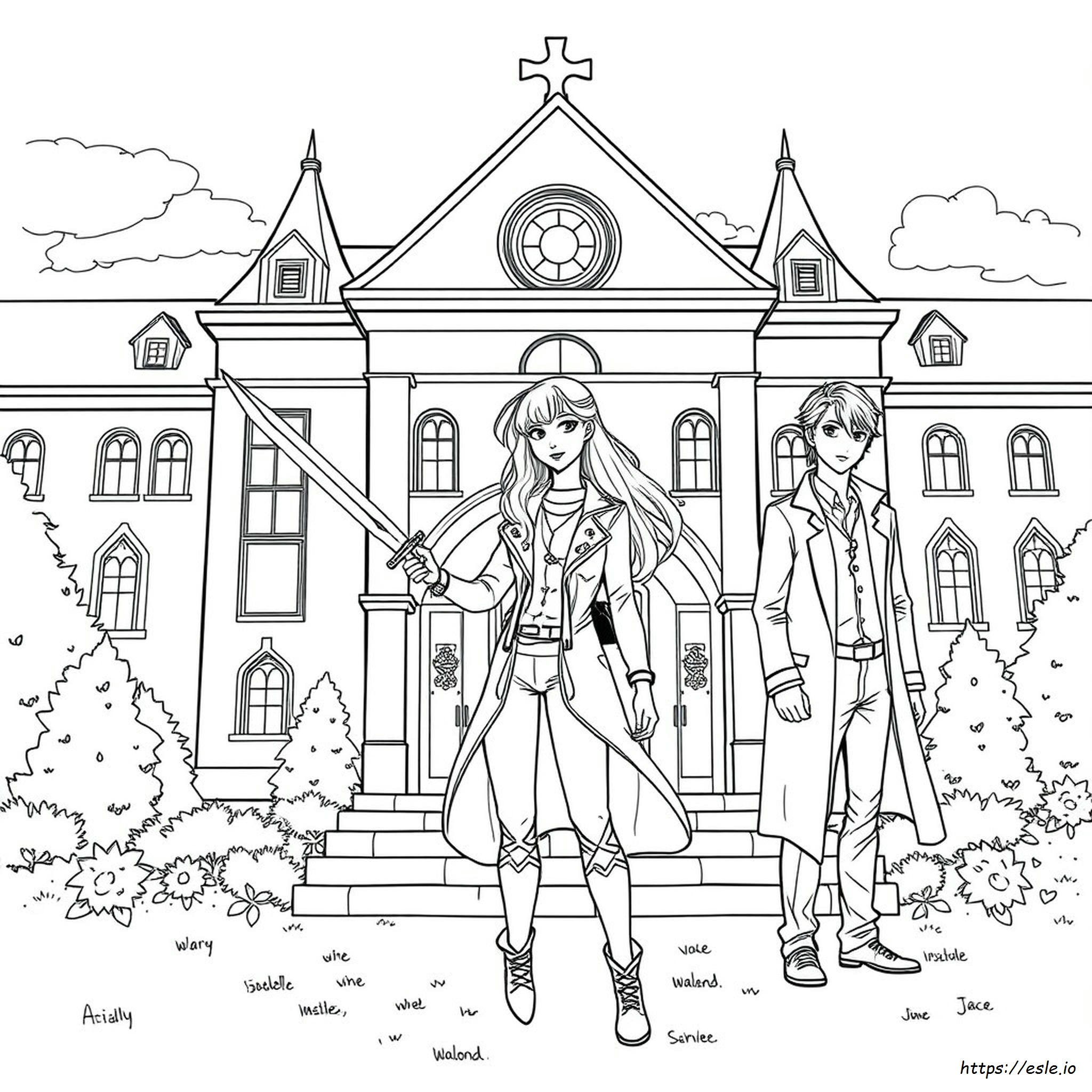 シャドウハンター 塗り絵 無料