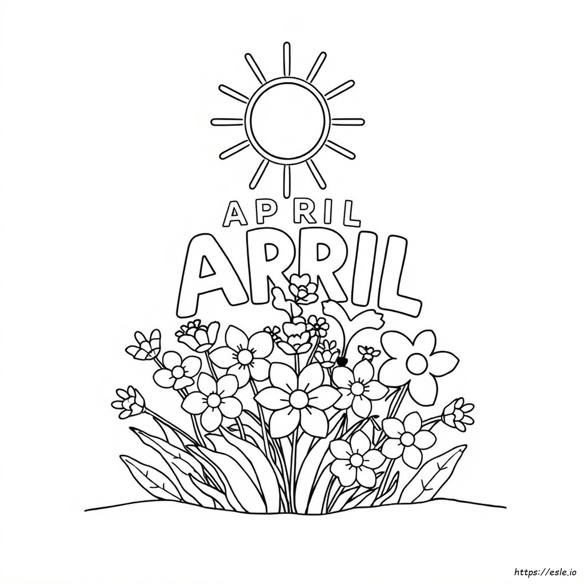 April Ausmalbilder