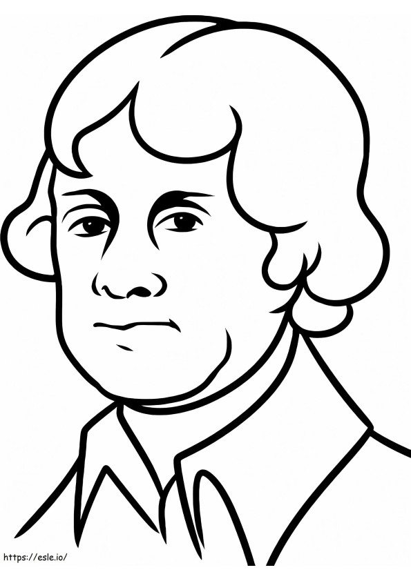 Thomas Jeffersons Face coloring page
