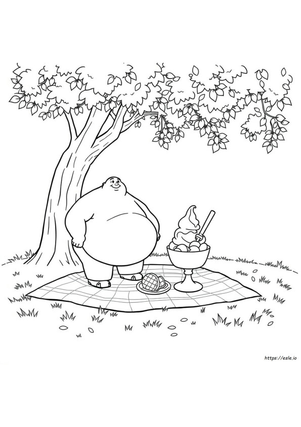 Coloriages Personnes Rondes
