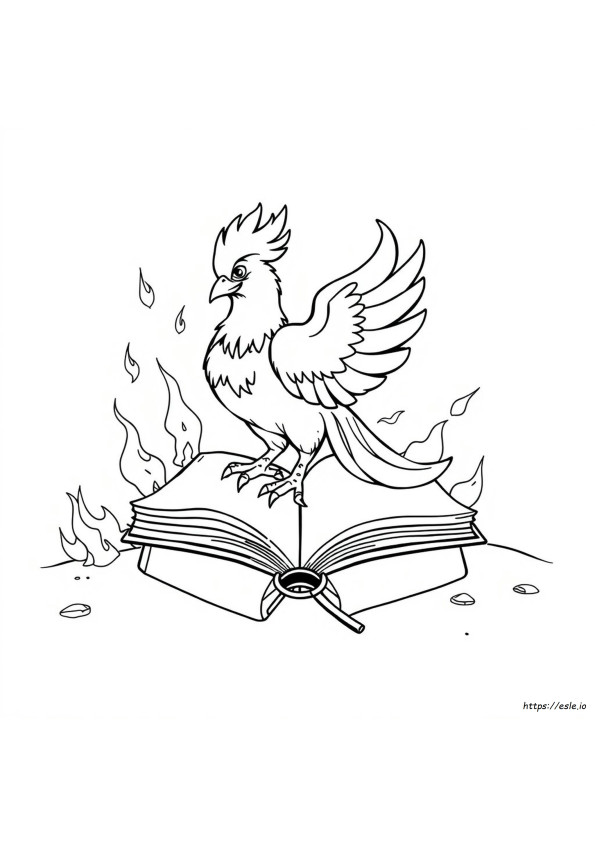 Fawkes De Feniks Kleurplaten