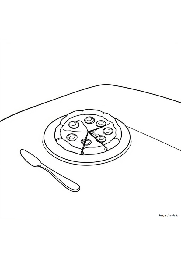 P Is For Pizza Coloring Page