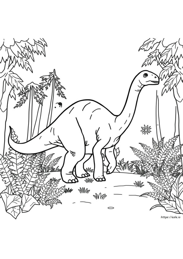 Brontosaurus Kleurplaten