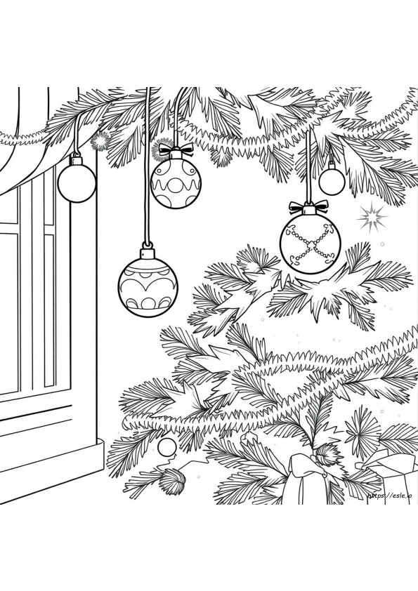 Christmas Ornaments Coloring Pages To Print