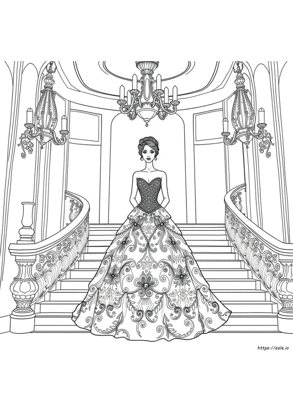 Rochii De Bal Elegante De Colorat