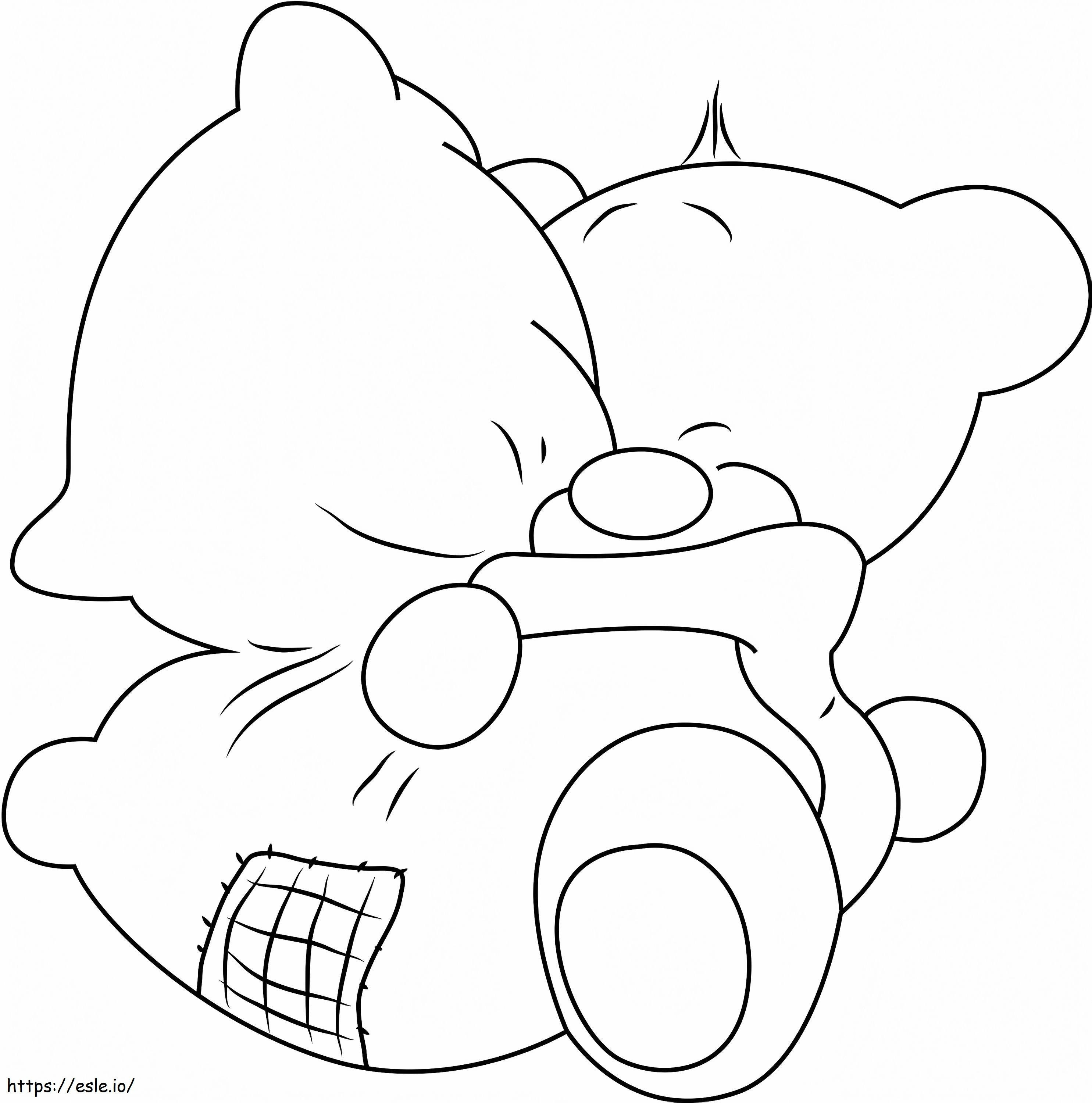 Pimboli Hugging Pillow A4 coloring page