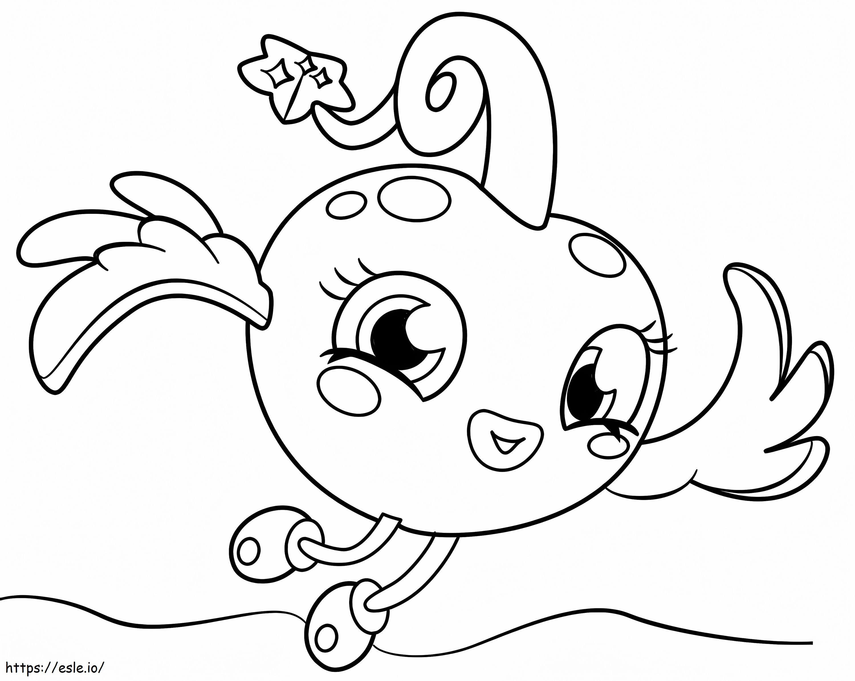 Moshi Monsters Luvli coloring page