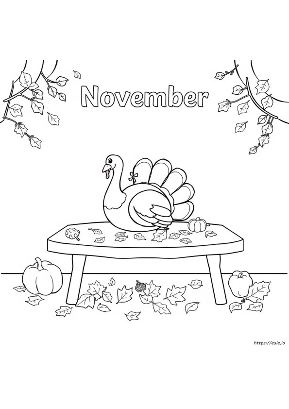 Novembro Para Colorir