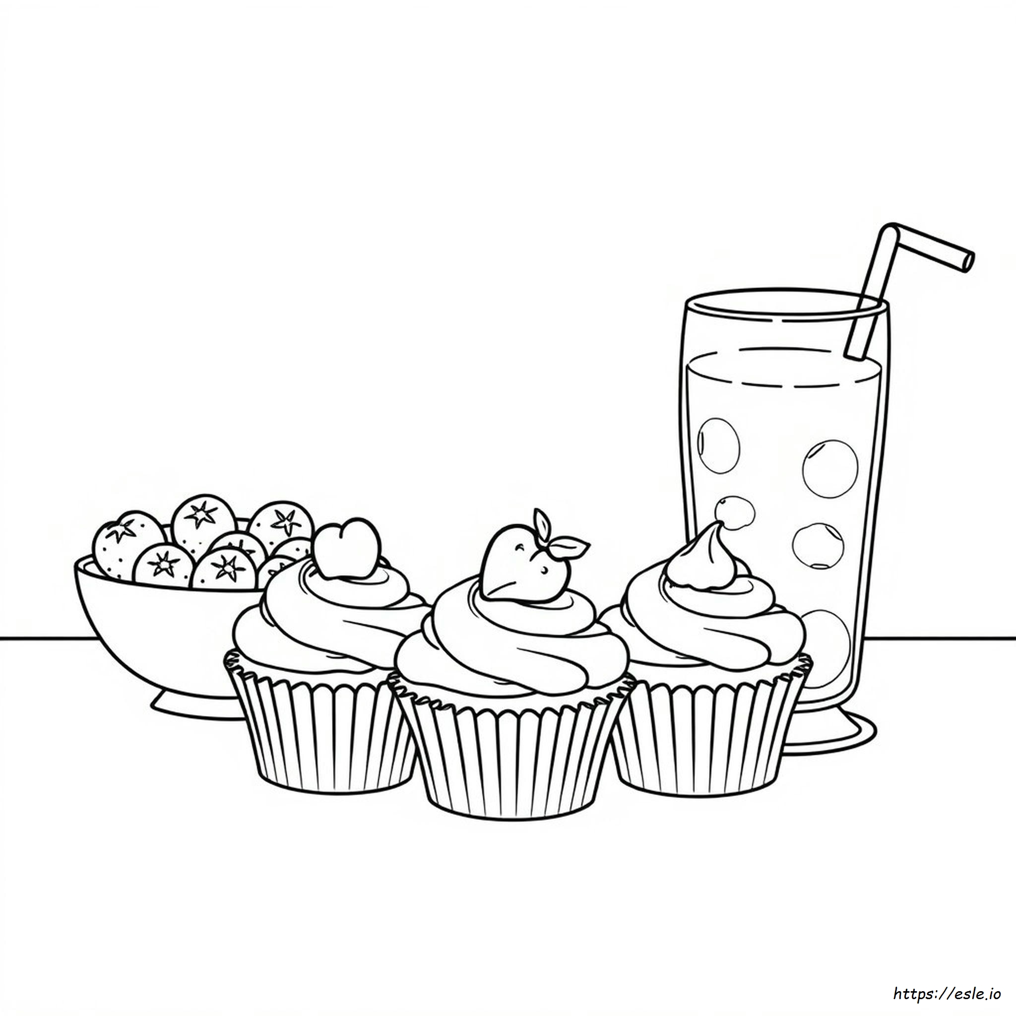 Cute Food Coloring Sheets