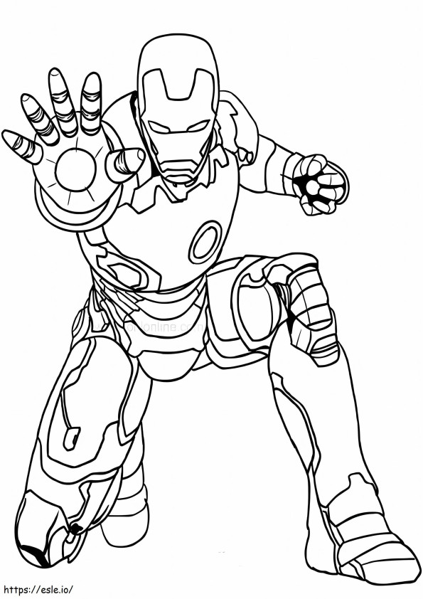 Basic Ironman coloring page