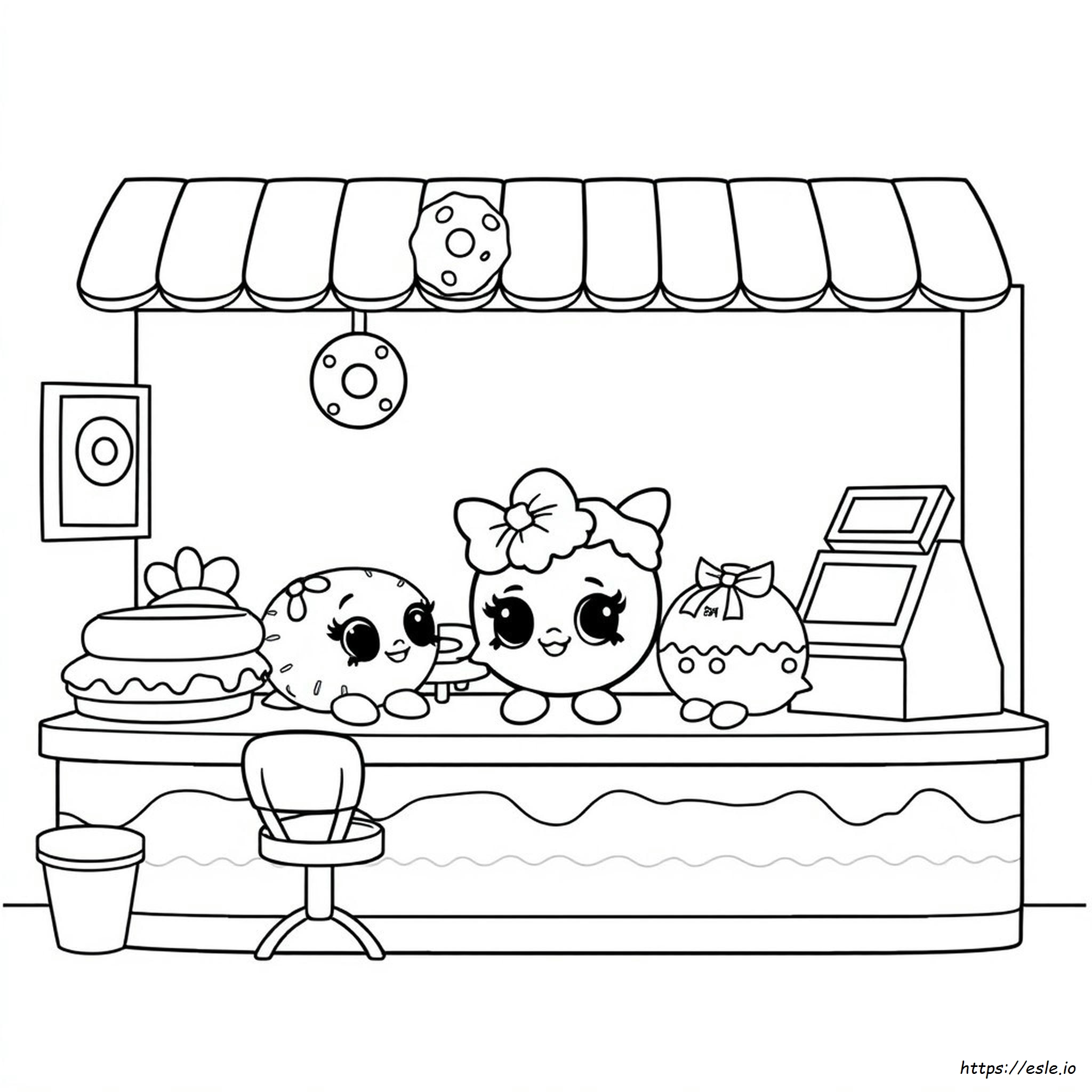 Donut Shopkins Coloring Pages