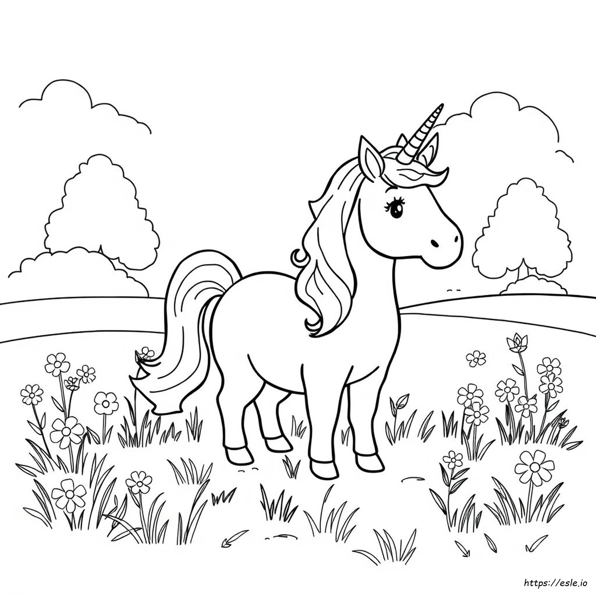 Páginas Para Colorear De Unicornios Gorditos