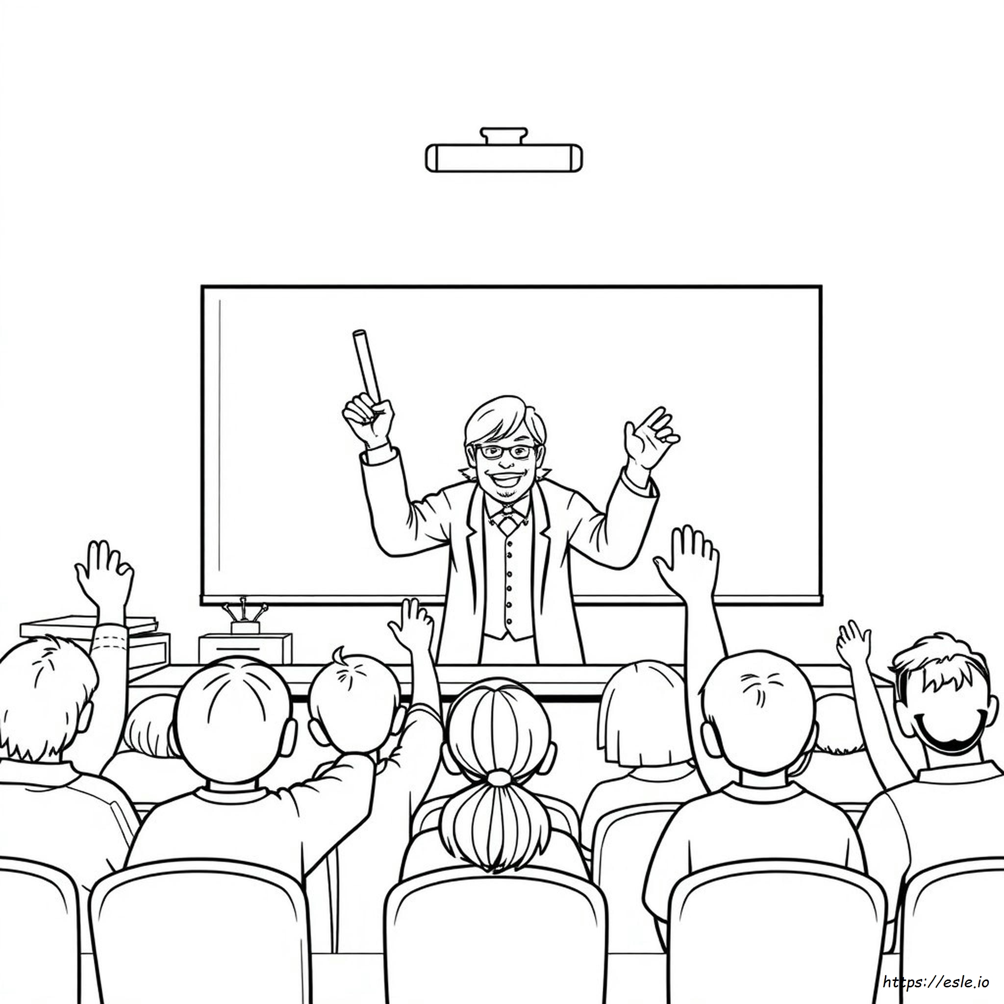 Funny Teacher Coloring Pages