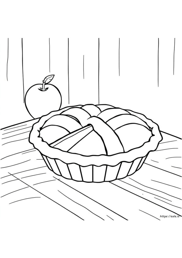 アップルパイ ぬりえ