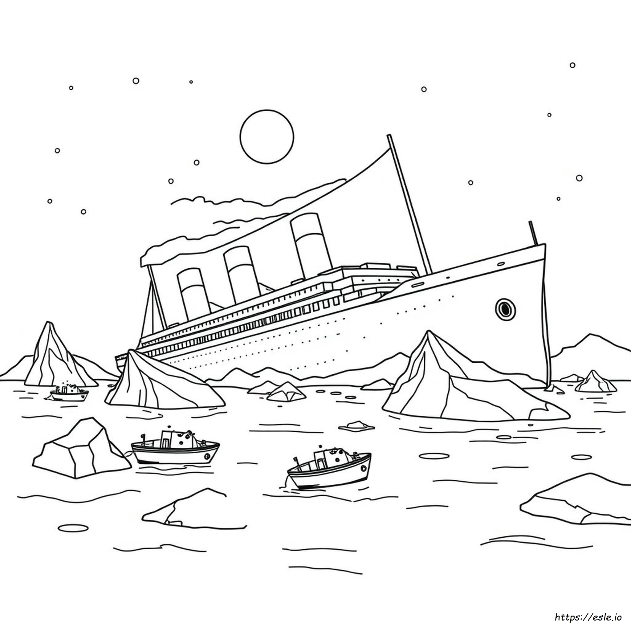 Titanic Coloring Pages Pdf