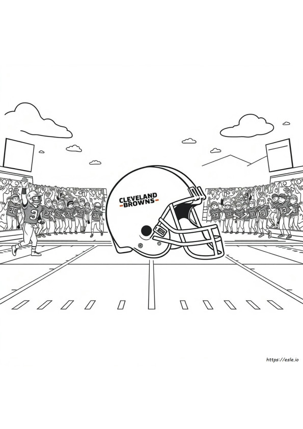 Cleveland Browns Football Coloring Pages
