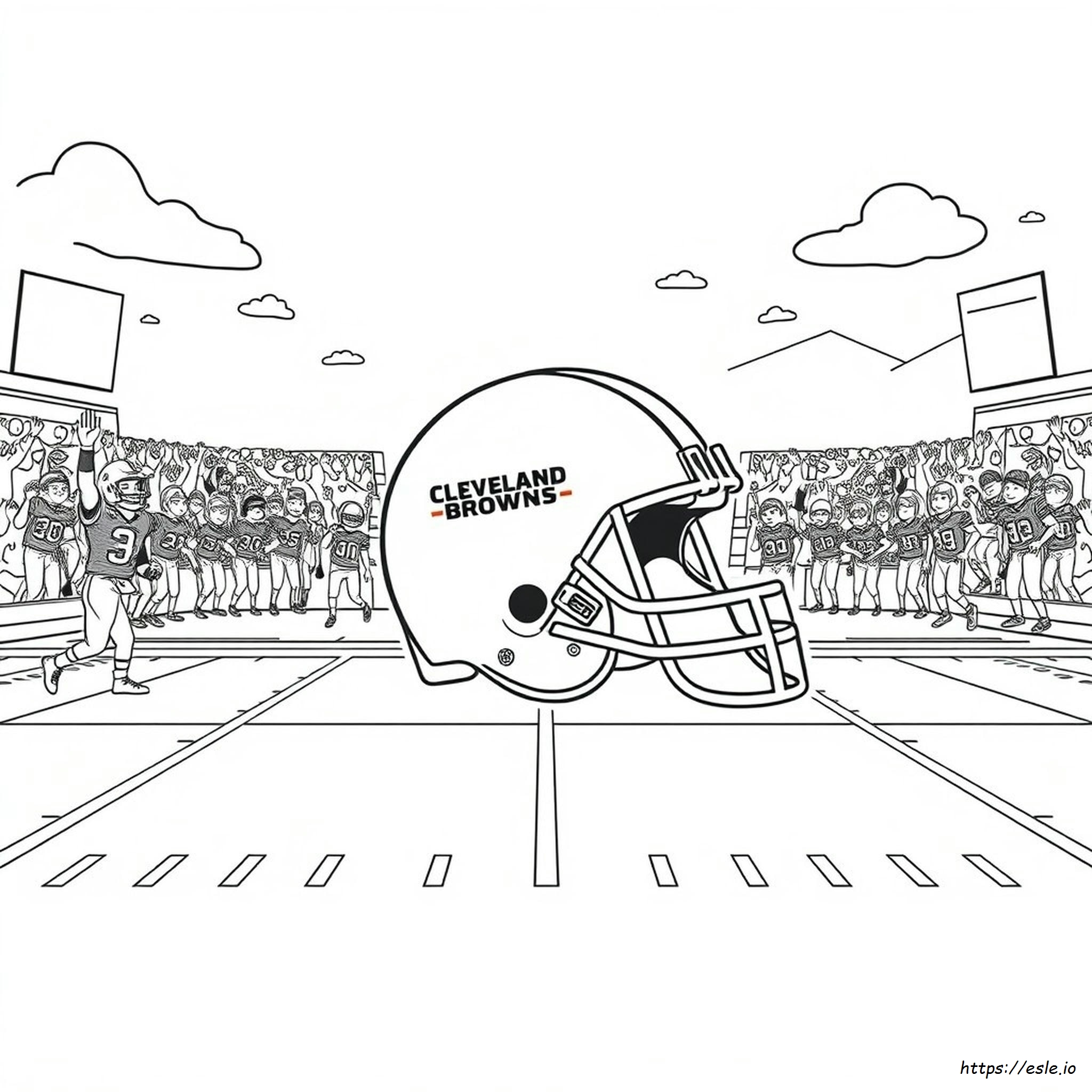 Cleveland Browns Futebol: Desenhos Para Colorir