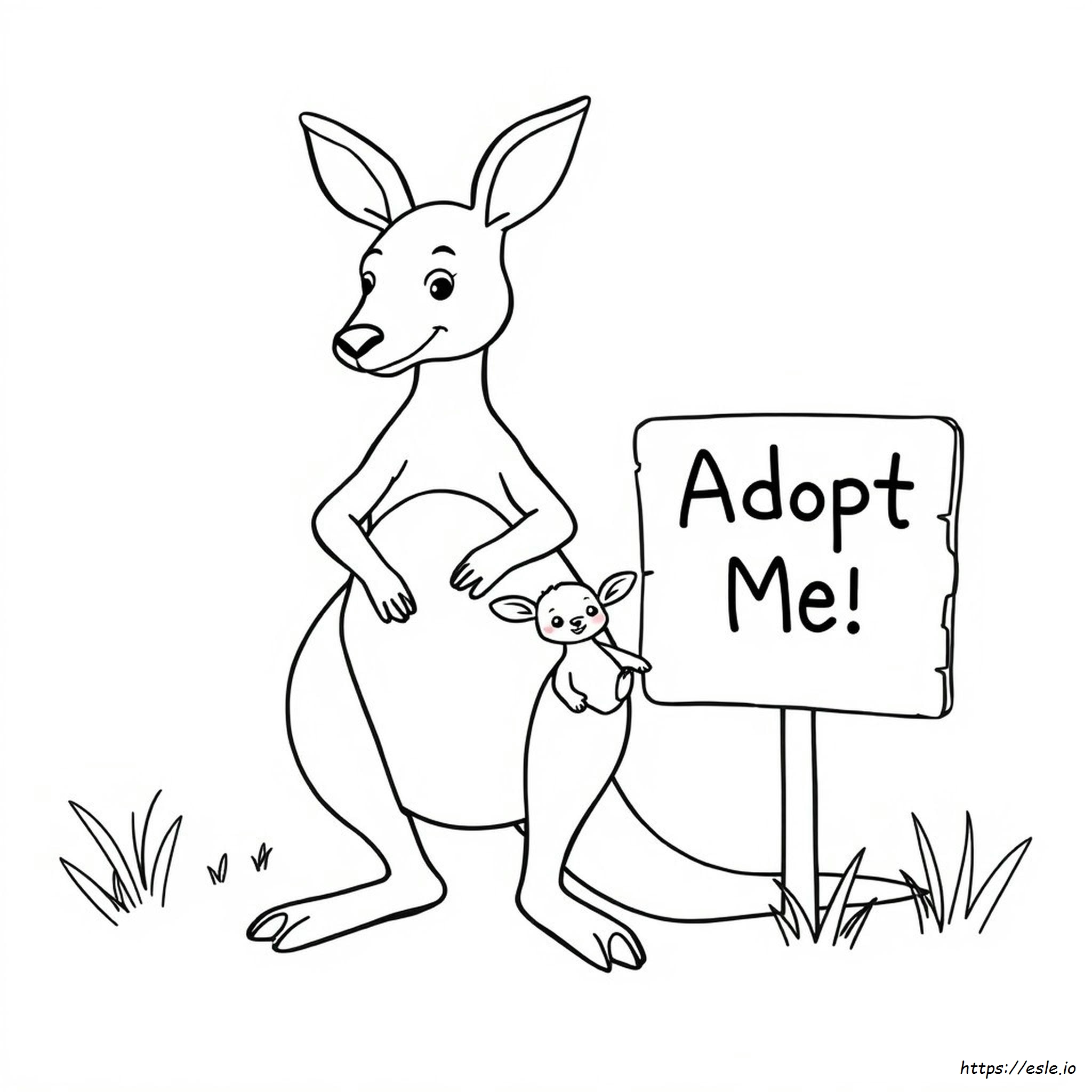 Adopt Me Kangaroo Coloring Pages