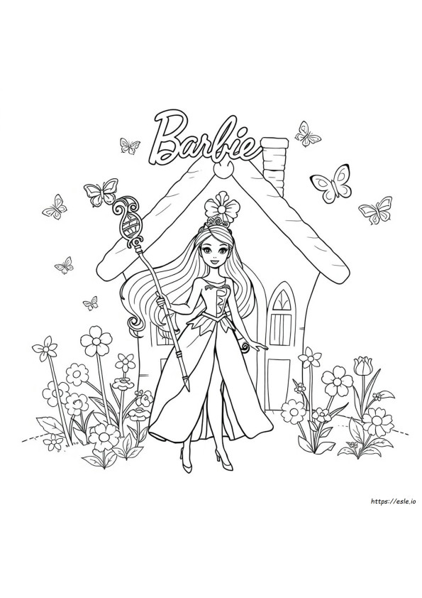 Barbie E Il Segreto Delle Fate: Pagine Da Colorare