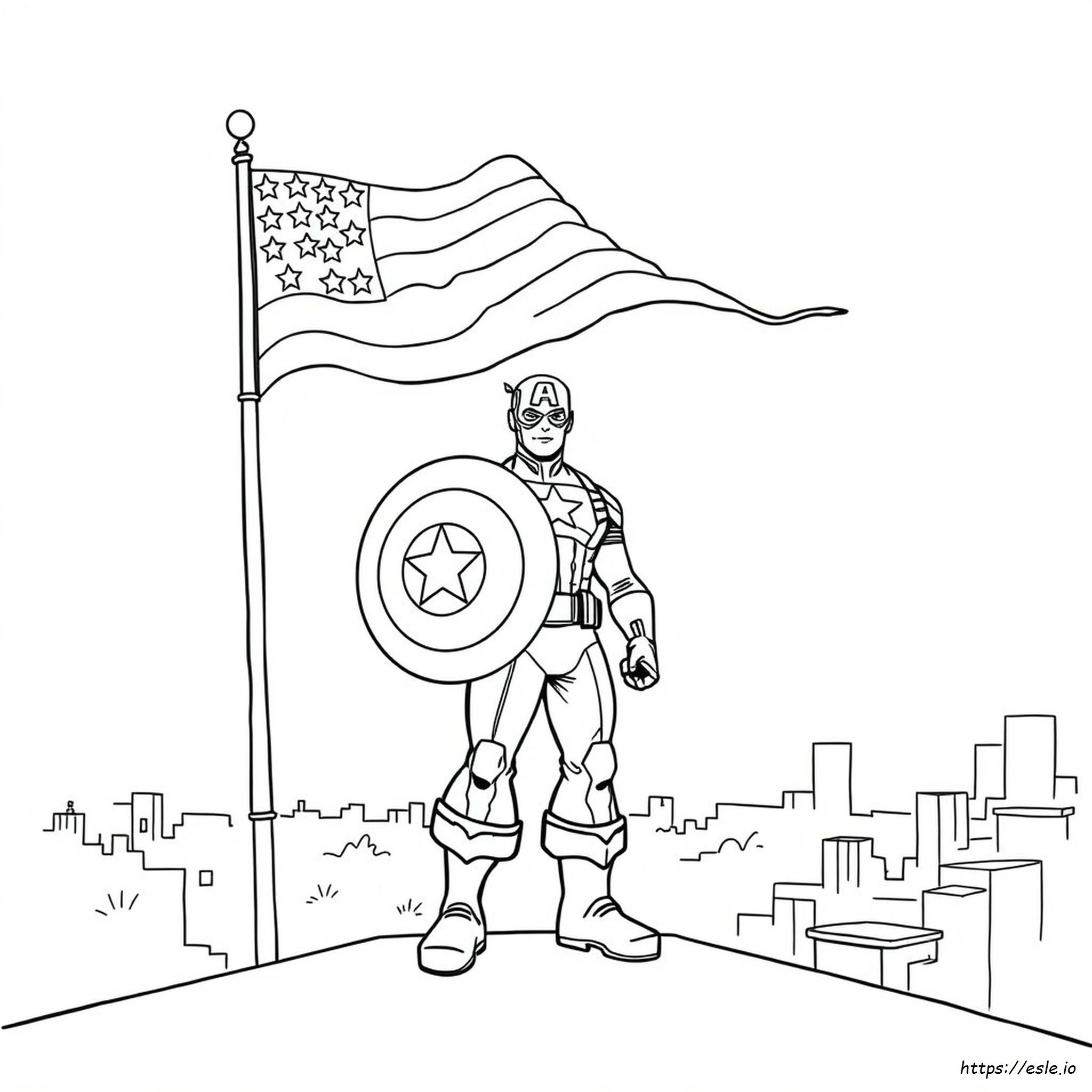 Immagini Da Colorare Di Capitan America