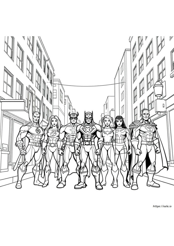 Eroi E Cattivi Marvel Da Colorare