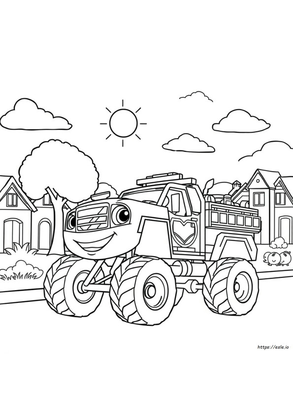 Blaze Coloring Book