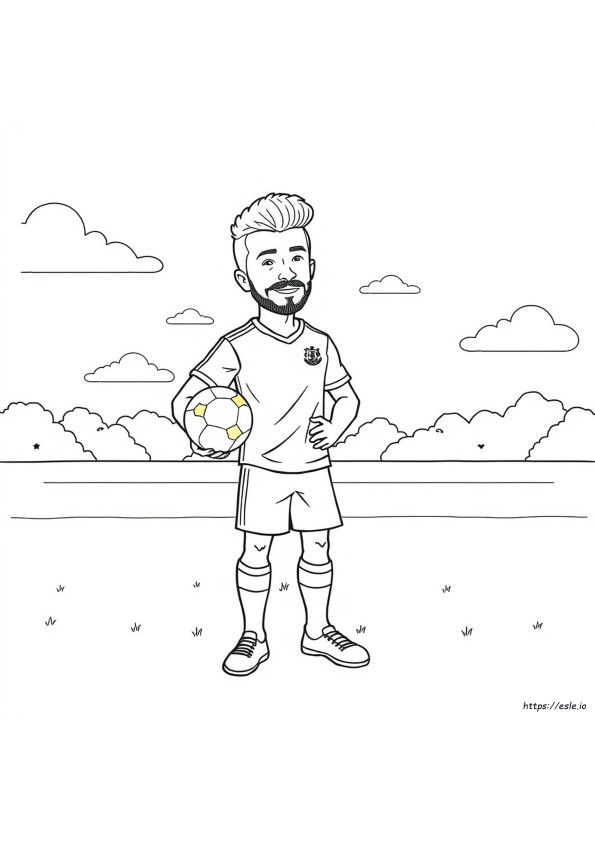 David Beckham Coloring Pages