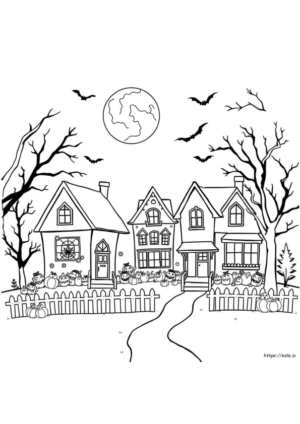 Gambar Mewarnai Halloween Untuk Dicetak