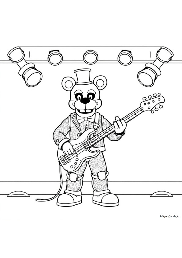 Disegni Da Colorare Di Glamrock Freddy