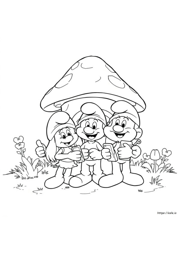 Jokey Smurf Coloring Pages