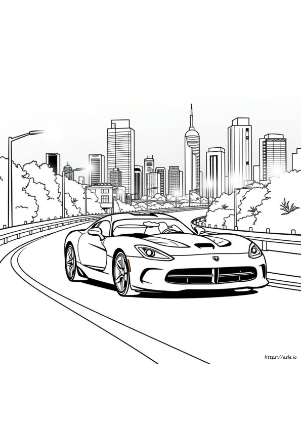 Dodge Viper Para Colorir