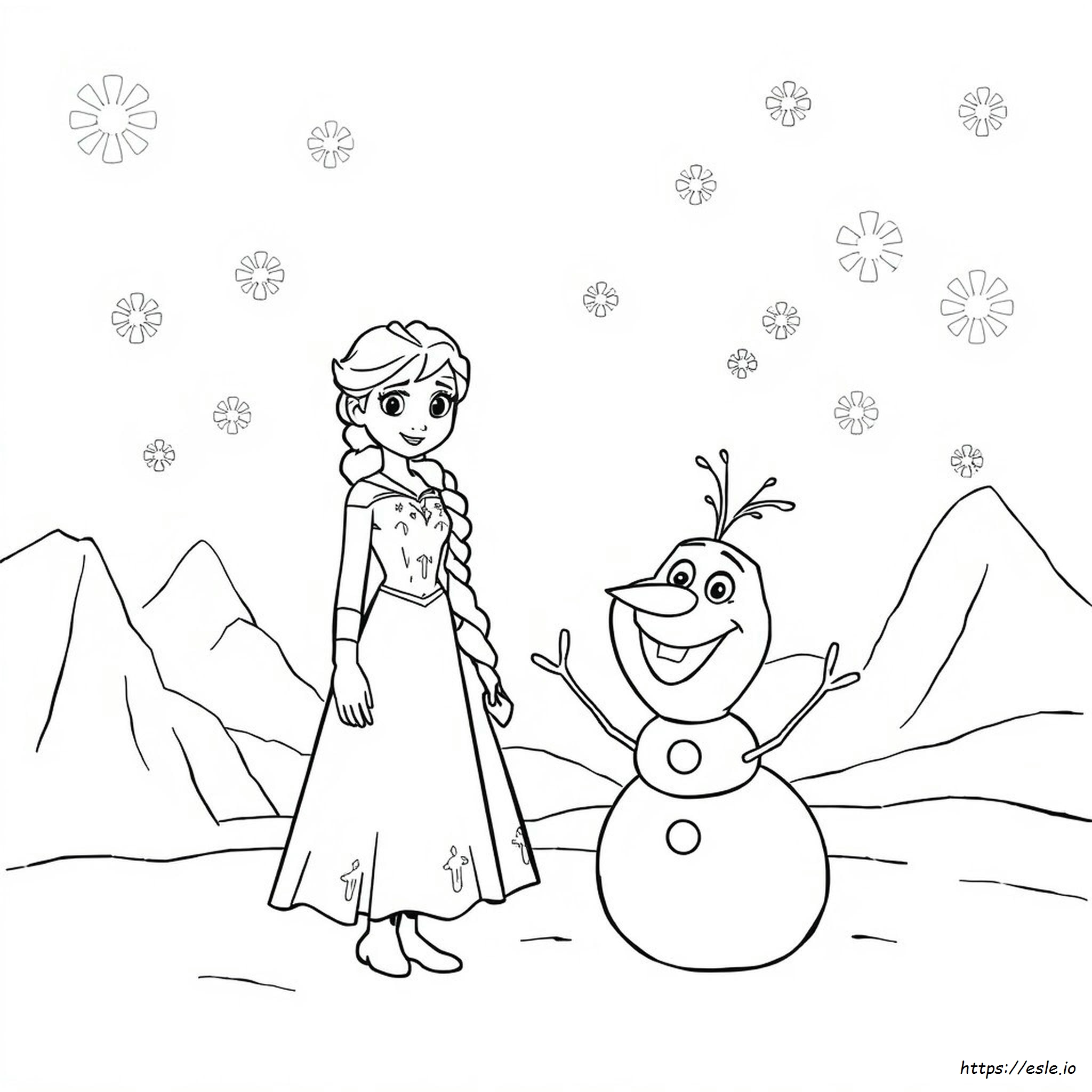 Personaggi Di Frozen Da Colorare E Stampare