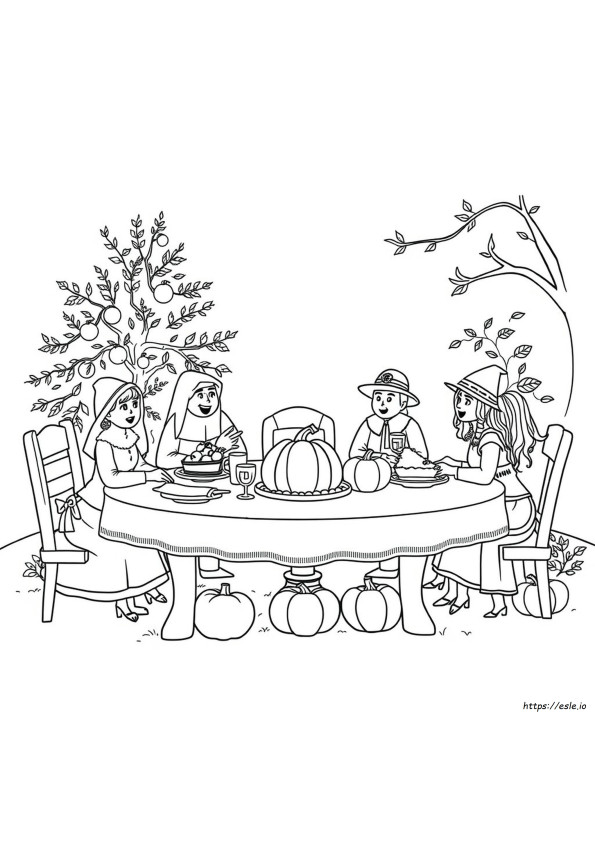 Detailed Thanksgiving Coloring Pages