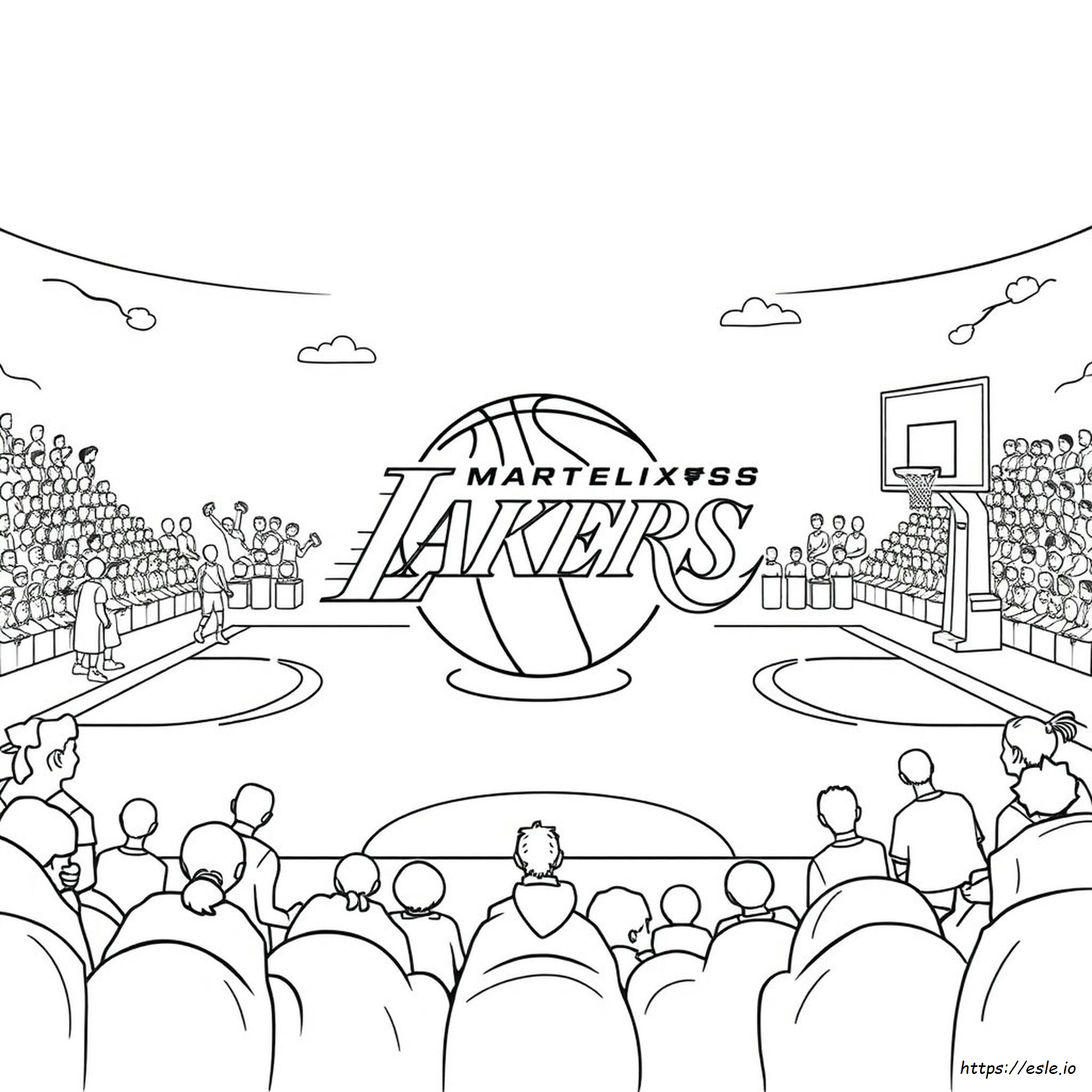 Lakers Colouring Pages
