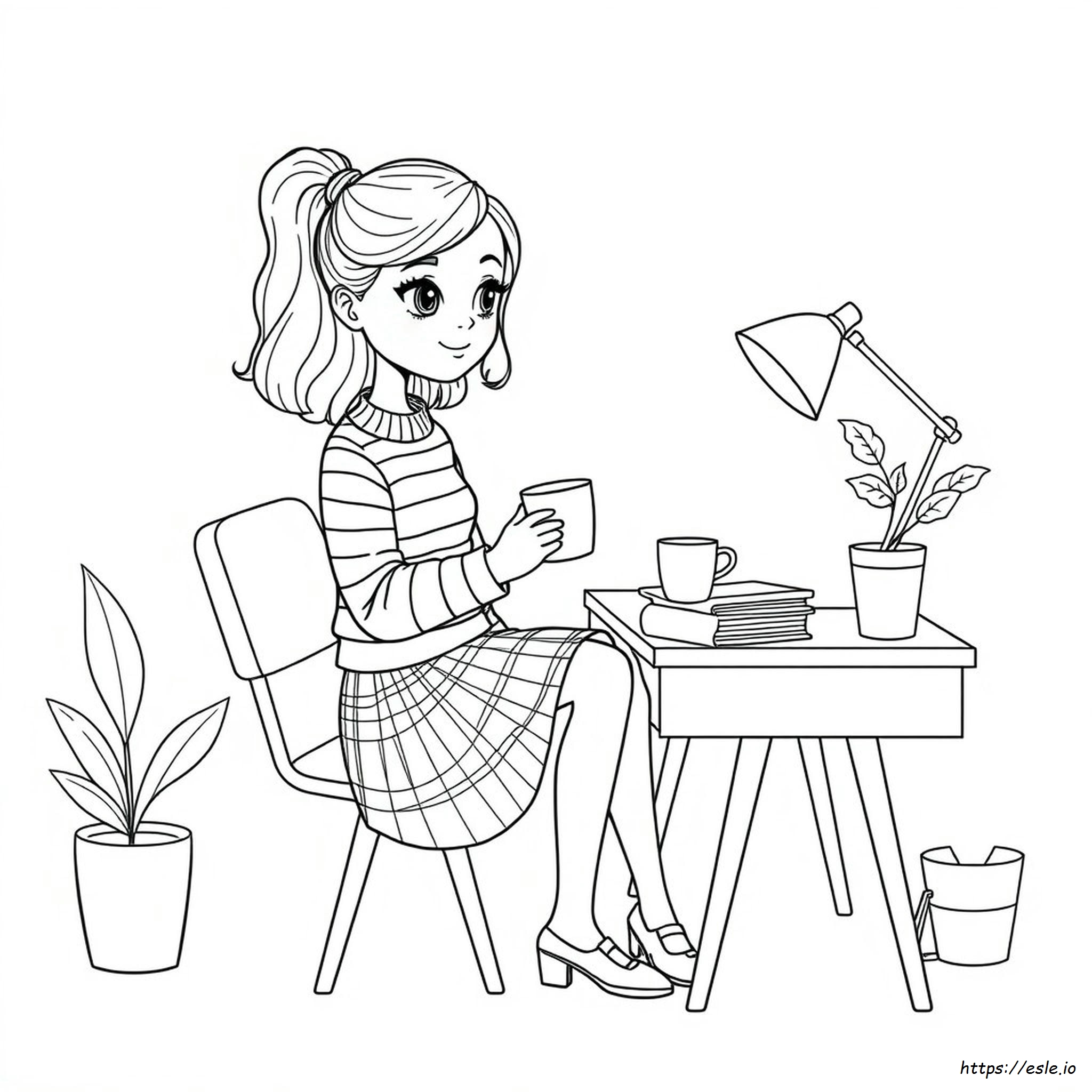 Coloriage Preppy