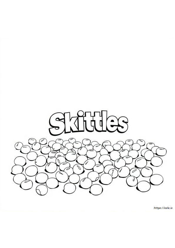 Skittles Kleurplaat
