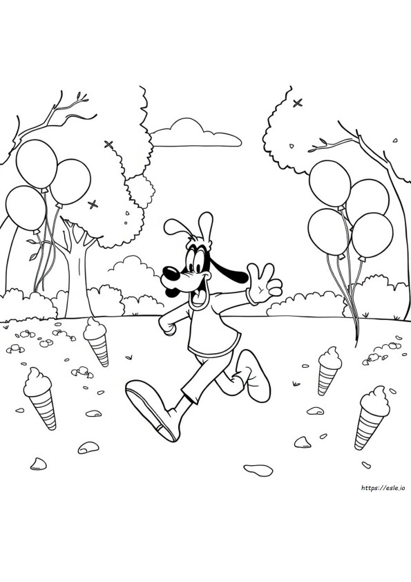 Free Goofy Coloring Pages