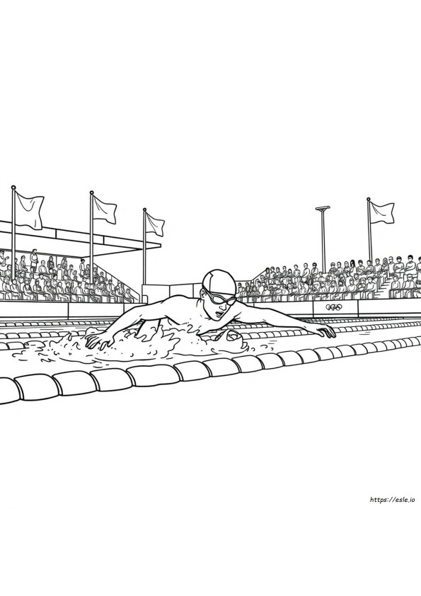 Nuoto Olimpico Disegni Da Colorare