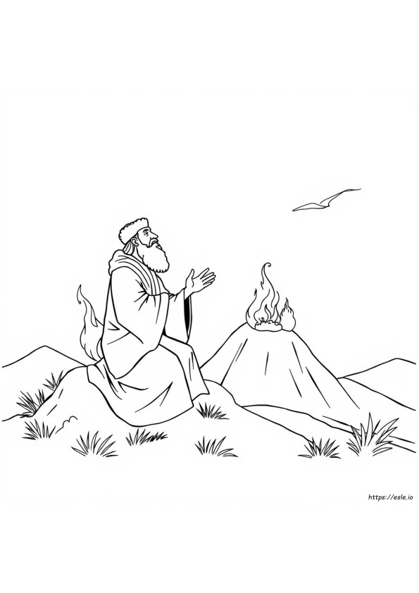 Desene De Colorat Cu Ilie Din Biblie