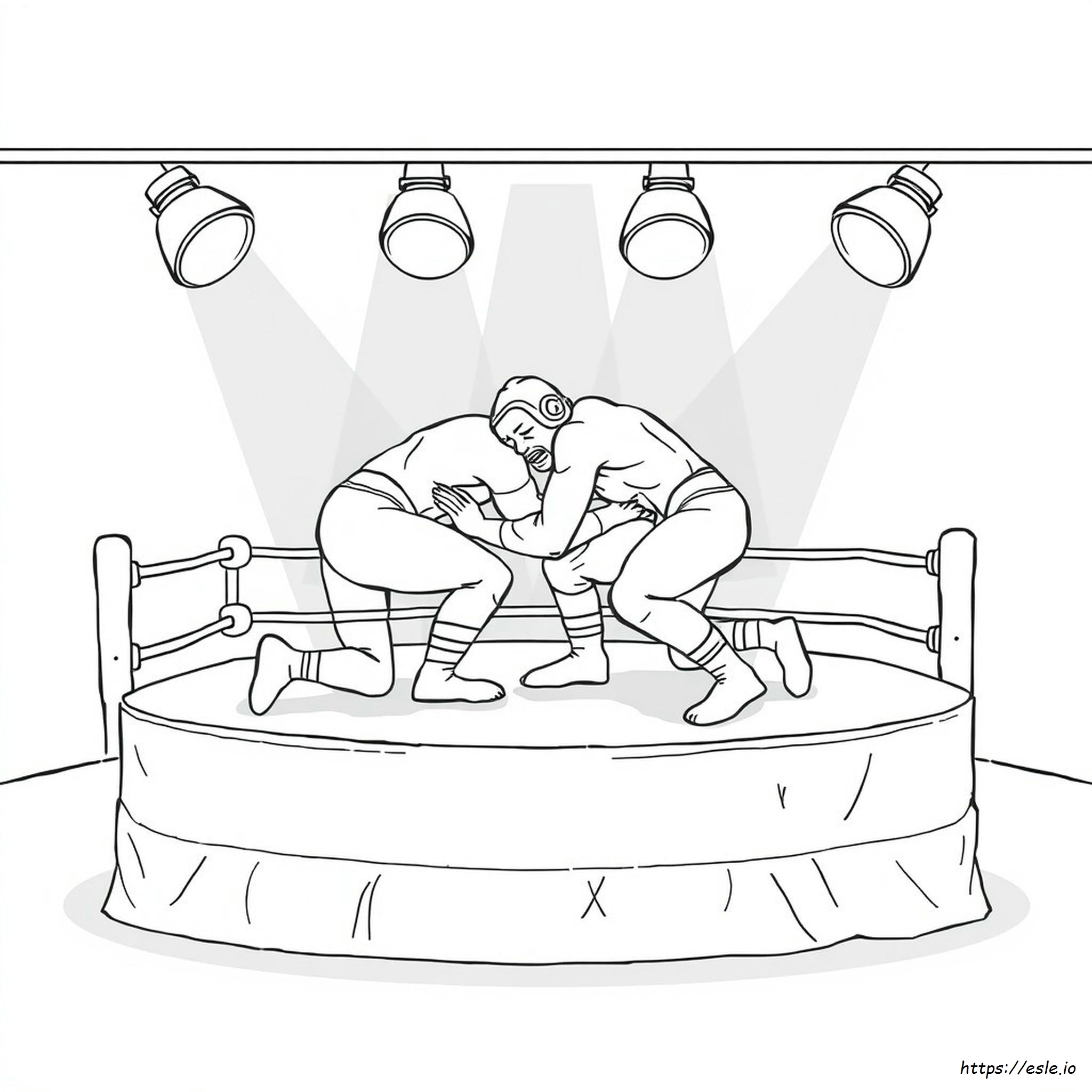 Wrestling Colouring