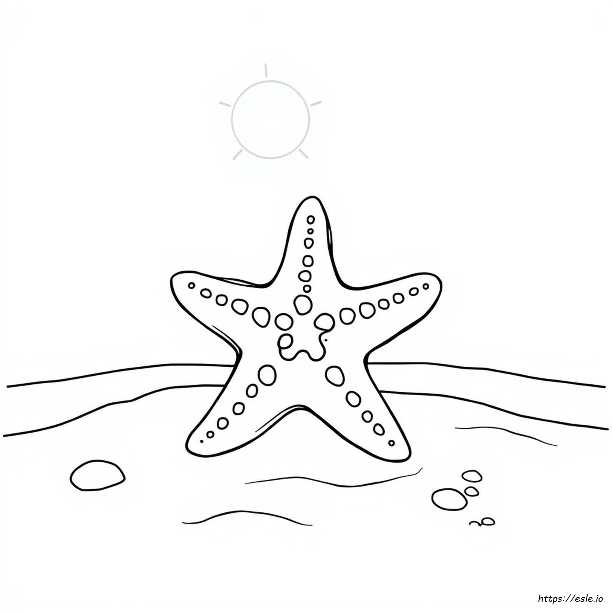 Star Fish For Colouring