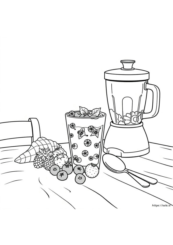 Smoothie Kleurplaat