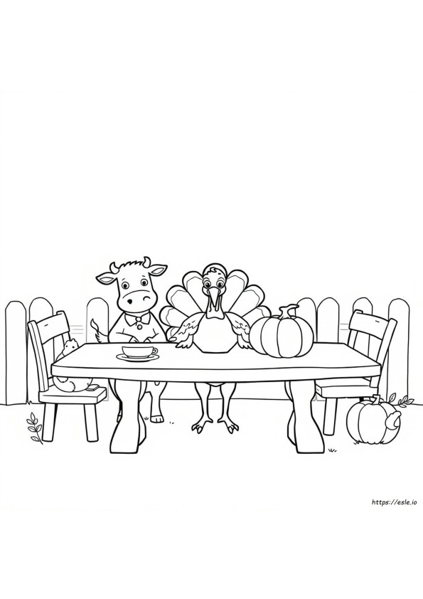 Turkey Day Coloring Pages Printable