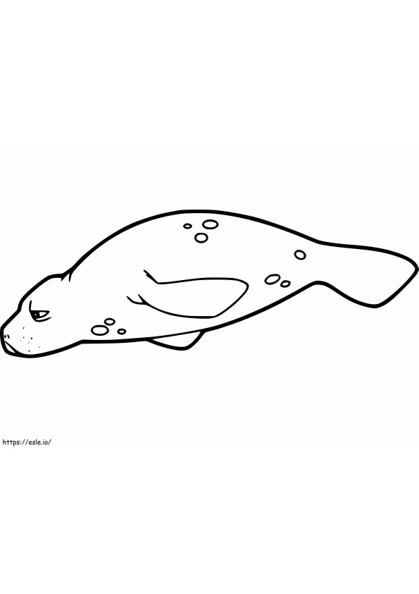 üzgün deniz ayısı boyama