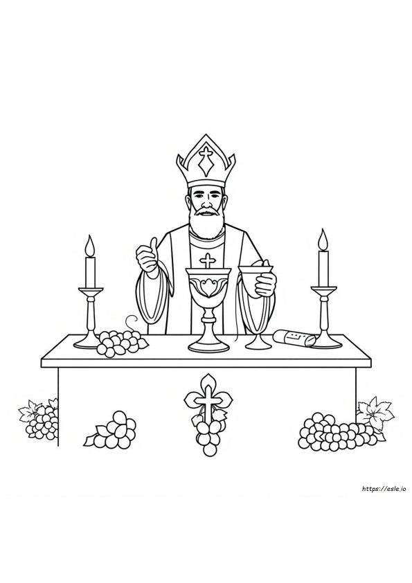 Eucharist Coloring Page