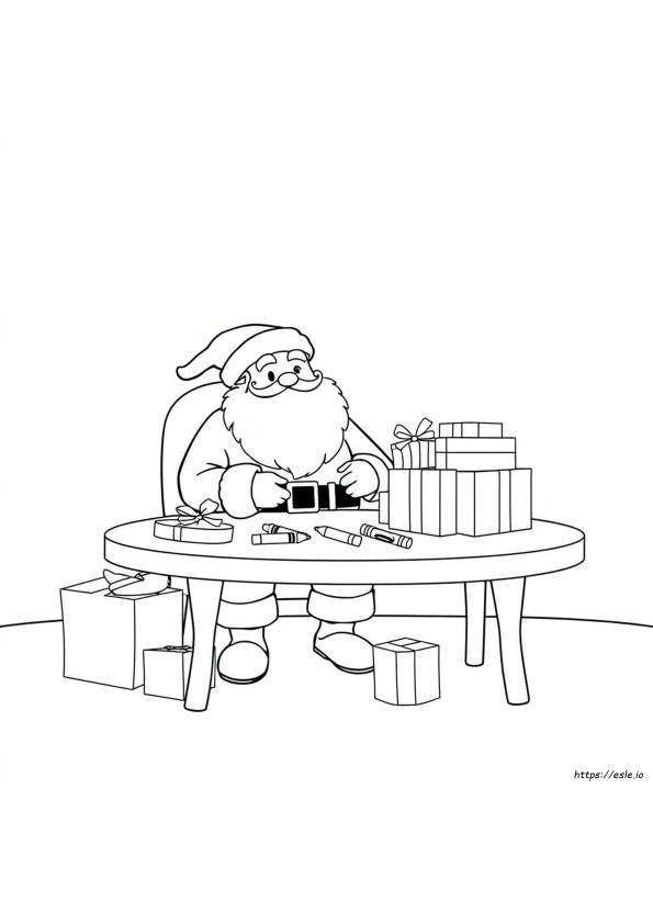 Coloriage Père Noël À Imprimer