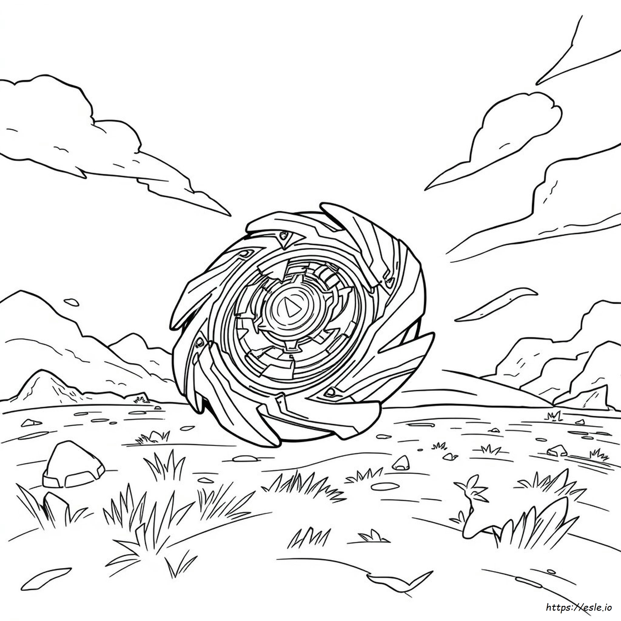 Dibujos Para Colorear De Beyblade Z Achilles