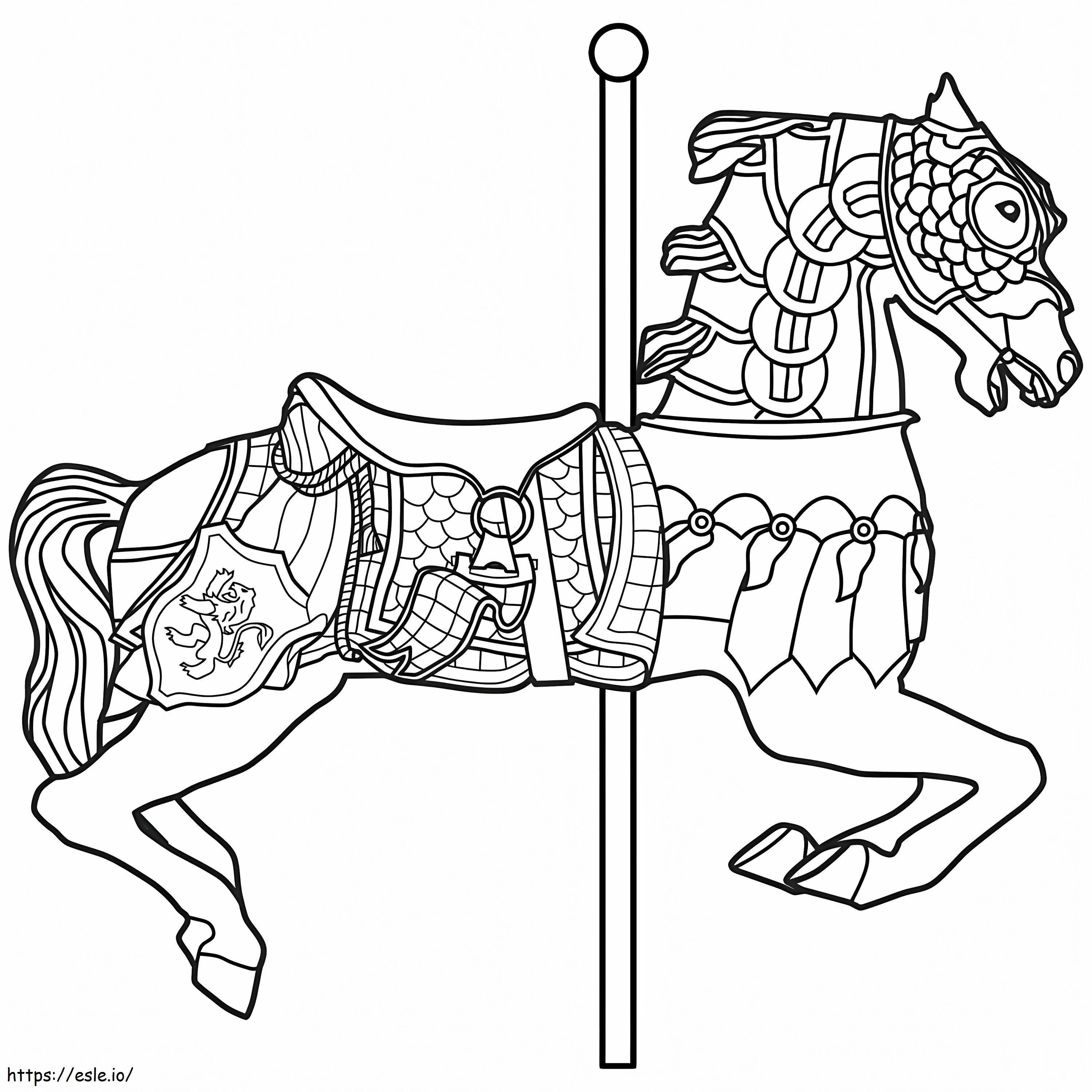 Free Carousel coloring page