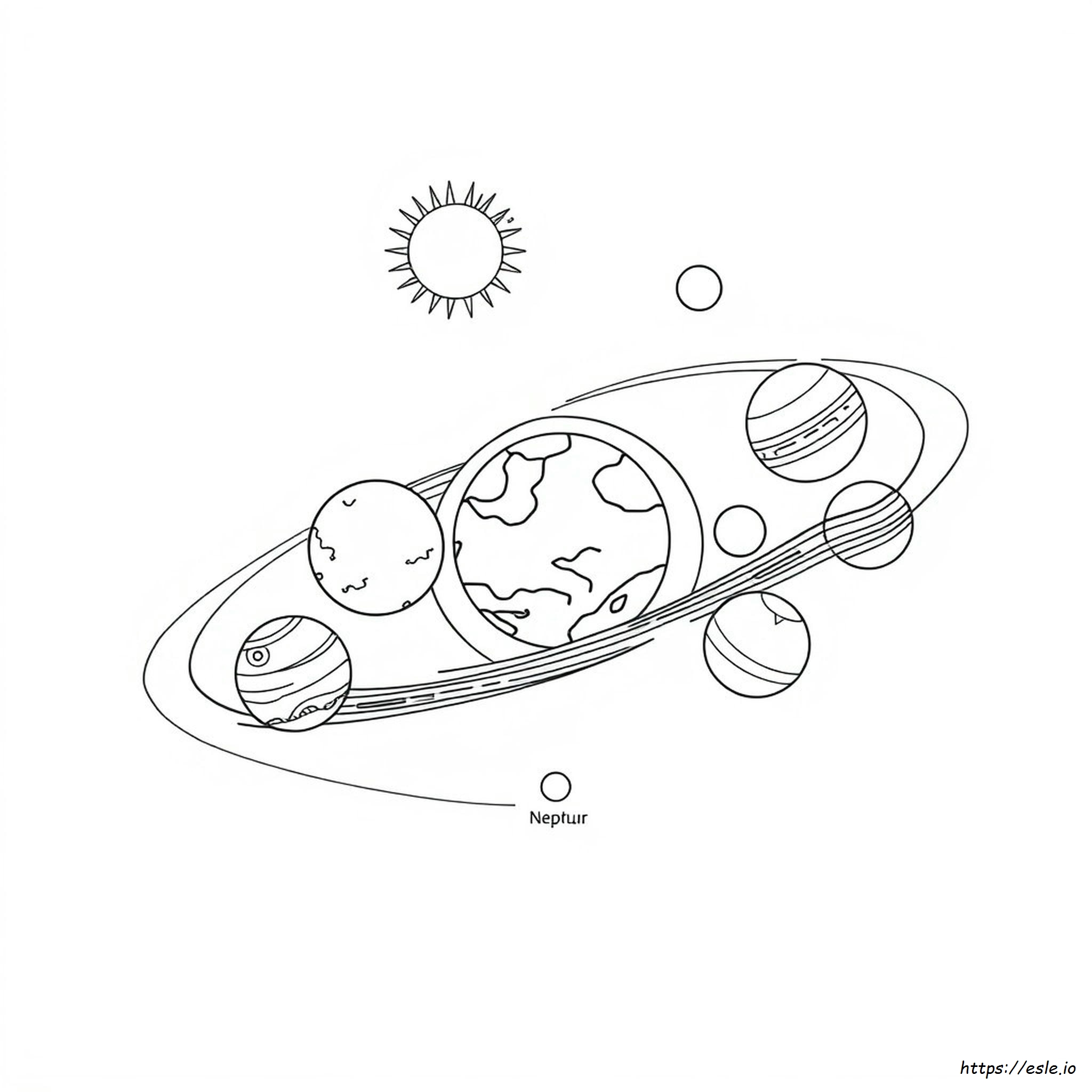 Coloring Pages El Sistema Solar Para Dibujar