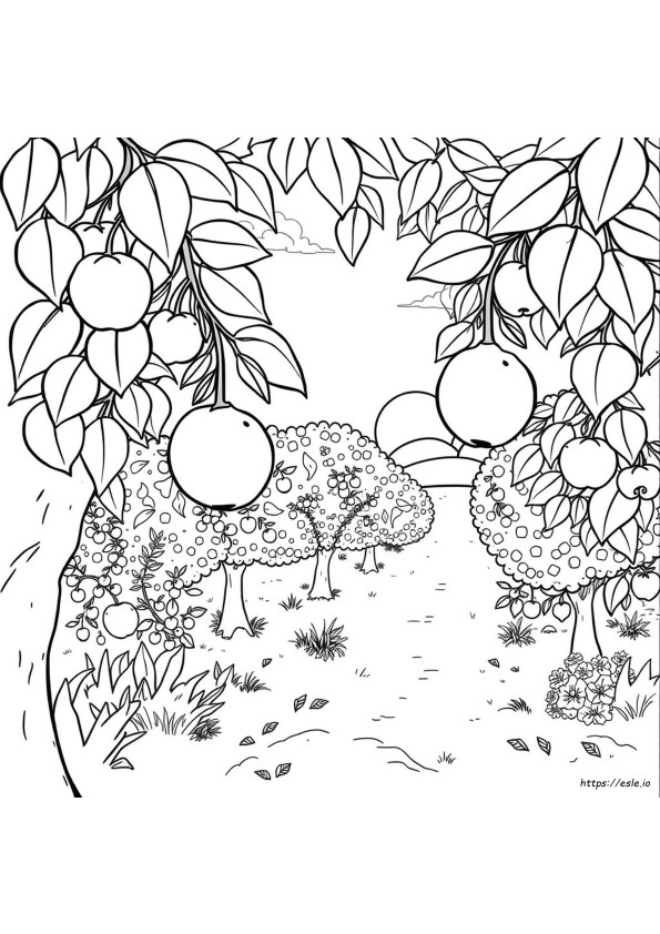 Frutas Para Colorir
